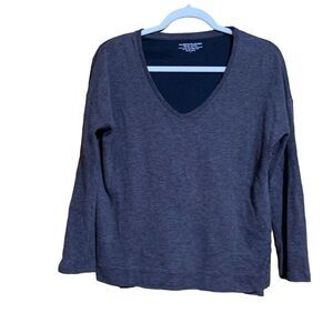 Majestic Filatures Top Womens XS Brown Cashmere Blend Deluxe Teeshirt Blouse